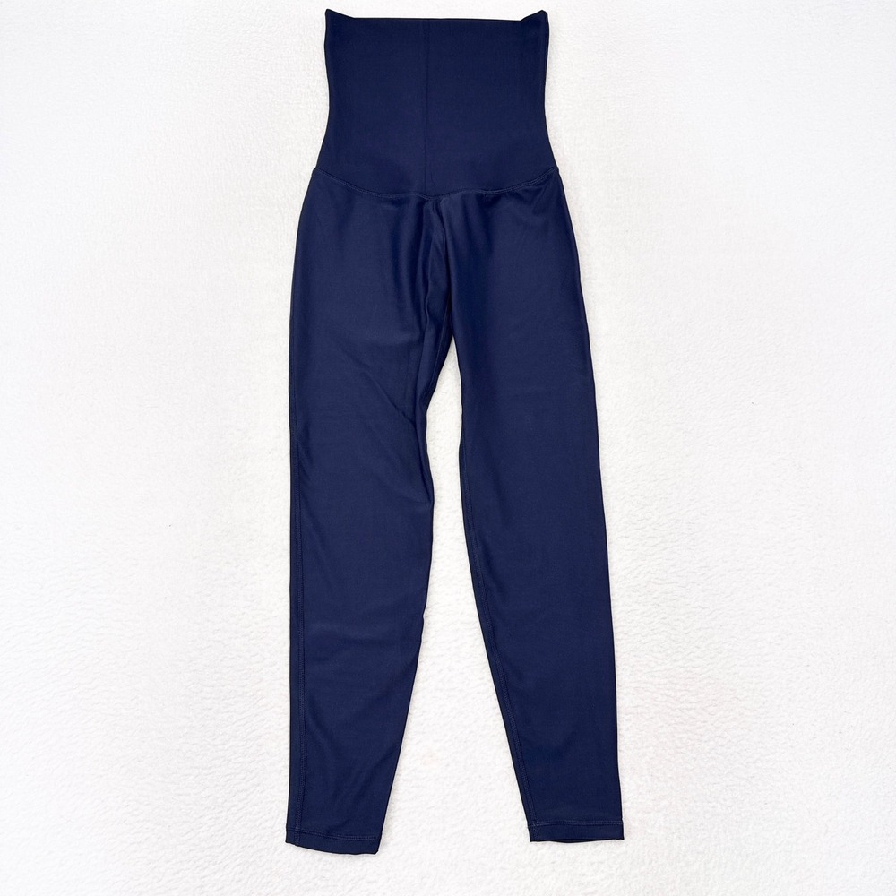 Baobei Postpartum Recovery Leggings Women Size Small Navy Blue Maternity Support